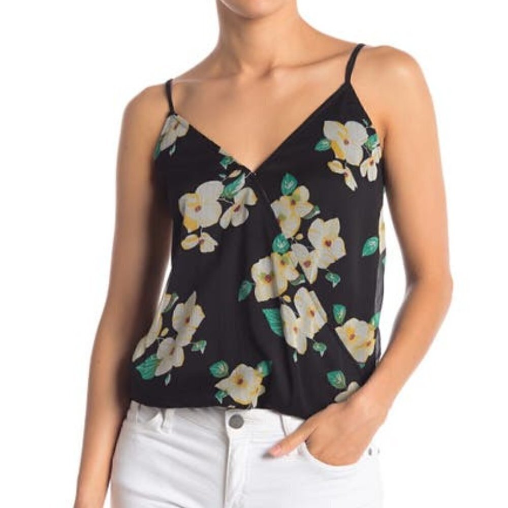 Free Press Patterned Surplice Neck Cami